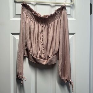 Worn Once Express - Size S Light Pink - Off the Shoulders